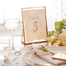 "Paper High 7"" x 5"" Hiya Repurposed Glass & Gold Metal Photo Frame" - thumbnail 3