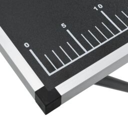 Berkfield Home Folding Pasting Table MDF & Aluminium 300x60x78 cm in Black - Size: 300 x 60 x 78 cm - thumbnail 9