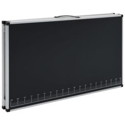 Berkfield Home Folding Pasting Table MDF & Aluminium 300x60x78 cm in Black - Size: 300 x 60 x 78 cm - thumbnail 6