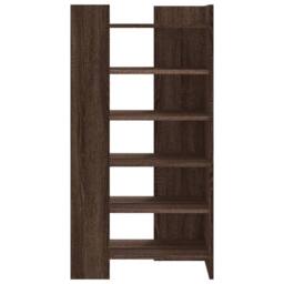 Berkfield Home Shoe Cabinet Brown Oak 52x37.5x100 cm Engineered Wood - thumbnail 4