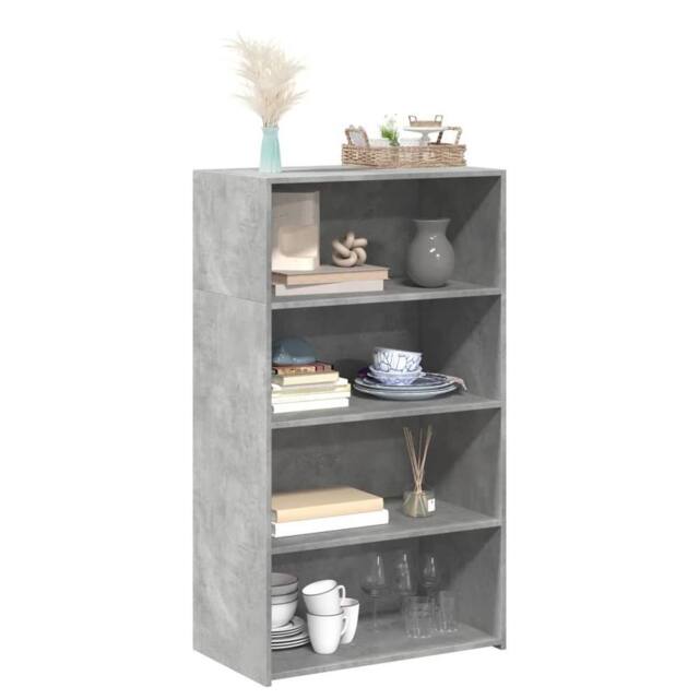 Berkfield Home Highboard Concrete Grey 70x41x124 cm Engineered Wood - Size: 70 x 41 x 124 cm - image 1
