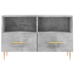 Berkfield Home TV Cabinet Concrete Grey 80x36x50 cm Engineered Wood - Size: 80 x 36 x 50 cm - thumbnail 5