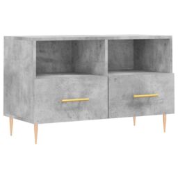 Berkfield Home TV Cabinet Concrete Grey 80x36x50 cm Engineered Wood - Size: 80 x 36 x 50 cm - thumbnail 2