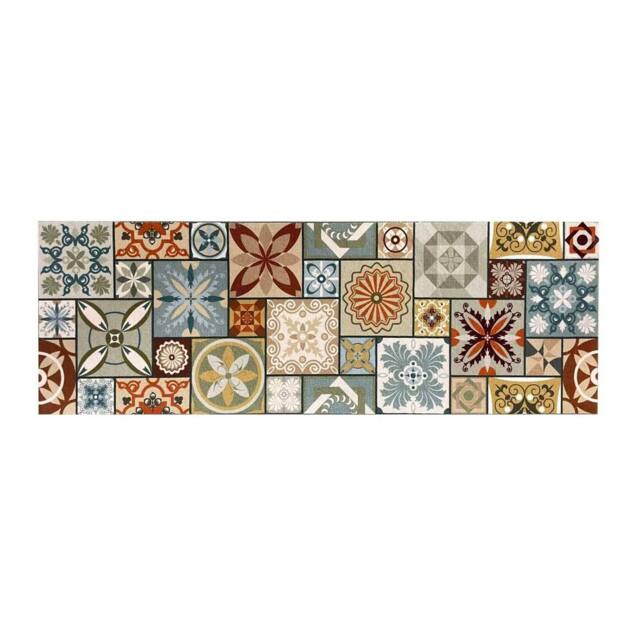 The Rug Shop UK Multi Modern Floral Easy to Clean Mat - Size: 50 cm x 75 cm - image 1