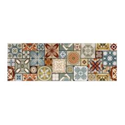 The Rug Shop UK Multi Modern Floral Easy to Clean Mat - Size: 50 cm x 75 cm - thumbnail 1
