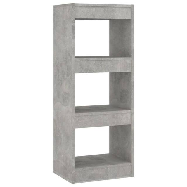 Berkfield Home Book Cabinet/Room Divider Concrete Grey 40x30x103 cm Engineered Wood - Size: 40 x 30 x 103 cm - image 1