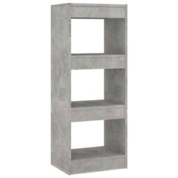 Berkfield Home Book Cabinet/Room Divider Concrete Grey 40x30x103 cm Engineered Wood - Size: 40 x 30 x 103 cm - thumbnail 1
