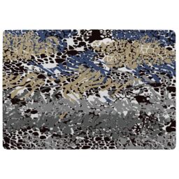 Benjamin Tate Design Mixed Animal Print Rug in Natural - Size: Large - thumbnail 1