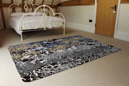 Benjamin Tate Design Mixed Animal Print Rug in Natural - Size: Large - thumbnail 3
