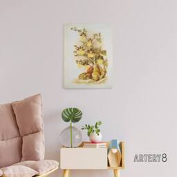 "Artery8 Frederick Sander Oncidium Tigrinum Orchid Flowers Canvas Art Print - Size: W12"" x H16""" - thumbnail 3