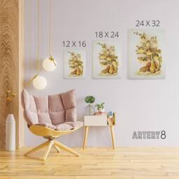 "Artery8 Frederick Sander Oncidium Tigrinum Orchid Flowers Canvas Art Print - Size: W12"" x H16""" - thumbnail 4