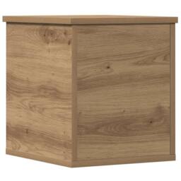 Berkfield Home Storage Box Artisan Oak 30x35x35 cm Engineered Wood in Brown - Size: 30 x 35 x 35 cm - thumbnail 6