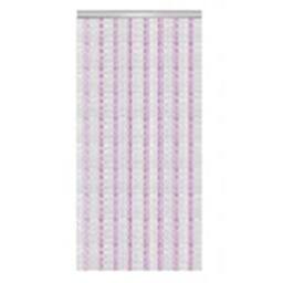 EONLION 214x90cm Aluminium Door Fly Screen Metal Chain Insect Curtain in Purple - Size: 214x90 cm - thumbnail 1