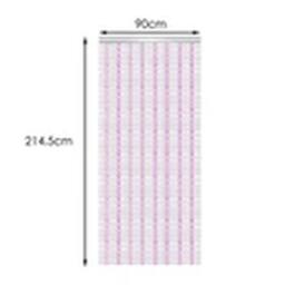 EONLION 214x90cm Aluminium Door Fly Screen Metal Chain Insect Curtain in Purple - Size: 214x90 cm - thumbnail 2