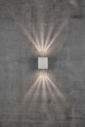 Nordlux Modern Outdoor Wall Light White Aluminium Intergrated LED Weatherproof - Mains Powered, IP44 - thumbnail 6