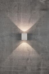 Nordlux Modern Outdoor Wall Light White Aluminium Intergrated LED Weatherproof - Mains Powered, IP44 - thumbnail 3