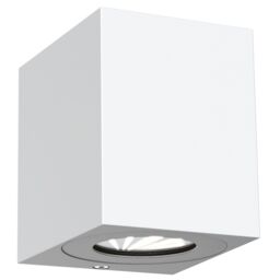 Nordlux Modern Outdoor Wall Light White Aluminium Intergrated LED Weatherproof - Mains Powered, IP44 - thumbnail 1
