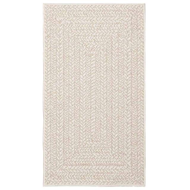 Berkfield Home Rug ZIZUR Cream 60x110 cm Jute Look Indoor & Outdoor - Size: Medium - image 1