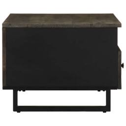 Berkfield Home Coffee Table Black 80x54x40 cm Solid Wood Mango - Size: 80 x 54 x 40 cm - thumbnail 4