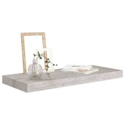Berkfield Home Floating Wall Shelves 4 pcs Concrete Grey 60x23.5x3.8 cm MDF - thumbnail 3