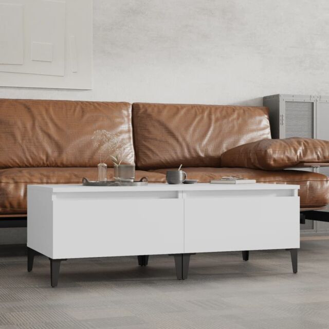 Berkfield Home Side Tables 2 pcs White 50x46x35 cm Engineered Wood - Size: 50 x 46 x 35 cm - image 1