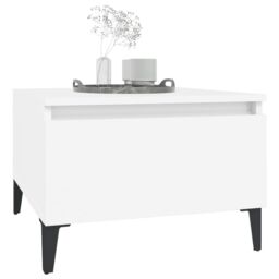 Berkfield Home Side Tables 2 pcs White 50x46x35 cm Engineered Wood - Size: 50 x 46 x 35 cm - thumbnail 4