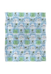 Hidden Pigeon Dont Let The Pigeon Drive The Sleigh Pattern Silky Touch Super Soft Throw Blanket 152 X 127 cm in White - thumbnail 1