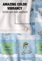 Hidden Pigeon Dont Let The Pigeon Drive The Sleigh Pattern Silky Touch Super Soft Throw Blanket 152 X 127 cm in White - thumbnail 4