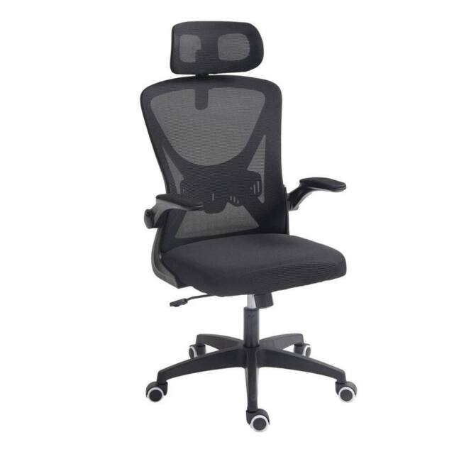 FLAVORA Black Ergonomic Office Chair High Back - Size: 0.6m2 - image 1