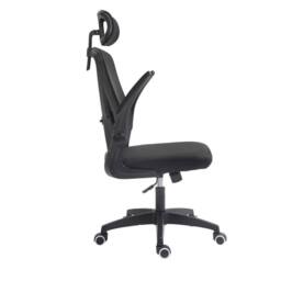 FLAVORA Black Ergonomic Office Chair High Back - Size: 0.6m2 - thumbnail 2