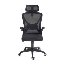 FLAVORA Black Ergonomic Office Chair High Back - Size: 0.6m2 - thumbnail 5
