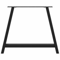 Berkfield Home Coffee Table Legs A-Shaped 2 pcs Black¬†100x(72-73) cm Steel in Black - thumbnail 5