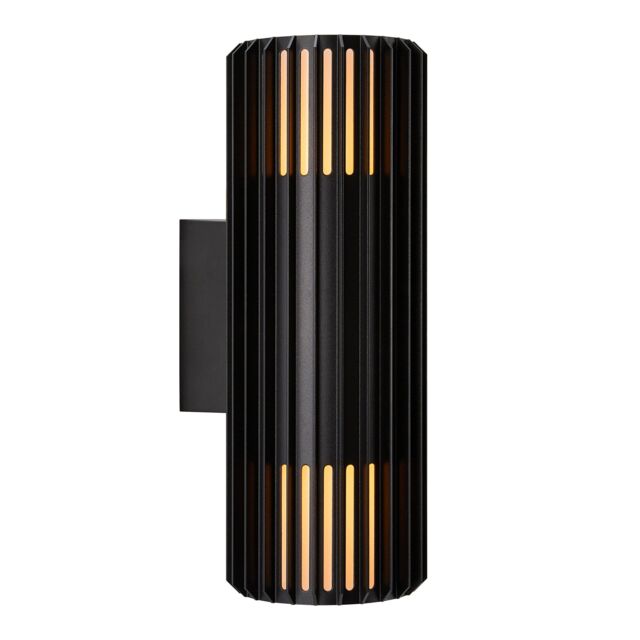 Nordlux Modern Outdoor Wall Light Black Aluminium E27 Coastal/Marine Safe - Mains Powered, IP54 - image 1