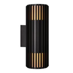 Nordlux Modern Outdoor Wall Light Black Aluminium E27 Coastal/Marine Safe - Mains Powered, IP54 - thumbnail 1