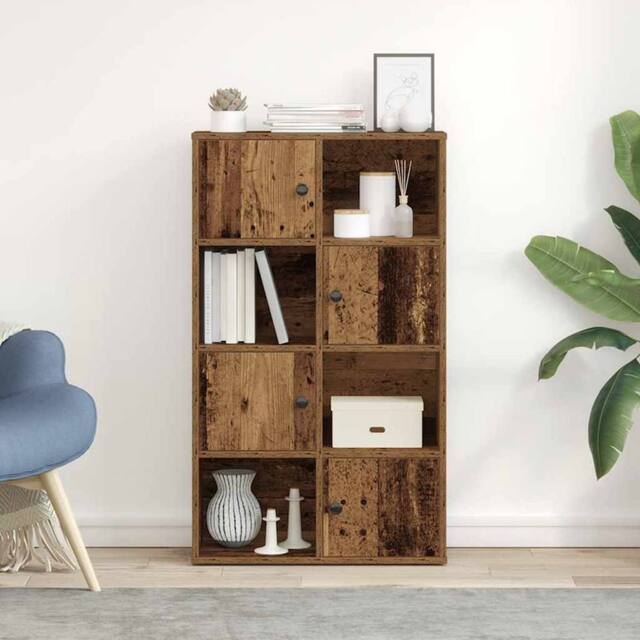 Berkfield Home Durable Bookcase Old Wood 60x24x101.5 cm Engineered Wood in Brown - image 1