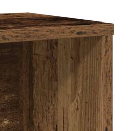 Berkfield Home Durable Bookcase Old Wood 60x24x101.5 cm Engineered Wood in Brown - thumbnail 9