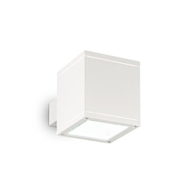 Netlighting Snif Square 1 Light Outdoor Up Down Wall Light White Putty IP44 G9 - image 1