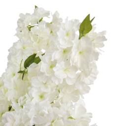 Lemon Pavilion Furniture and Decor Large Full Cherry Blossom Stem - Plastic - L6 x W8 x H100 cm - White - thumbnail 6