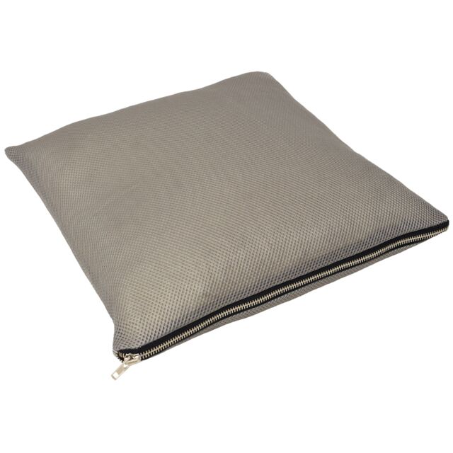 Paoletti Dallas Textured Woven Cushion in Dark Grey - Size: 45 cm x 45 cm