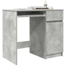 Berkfield Home Durable Desk Concrete Grey 86x49x76 cm Engineered Wood - Size: 86 x 49 x 76 cm - thumbnail 4