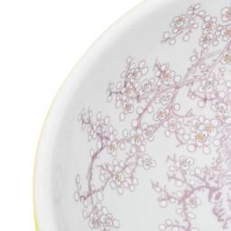 Berkfield Home Countertop Basin White & Yellow Round Œ¶41x14 cm Ceramic - Size: 41x14 cm - thumbnail 5