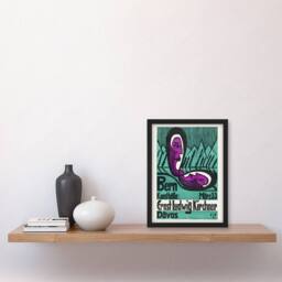 "Artery8 Retrospective Exhibition Poster Kirchner Framed Wall Art Print in Blue - Size: W12"" x H16""" - thumbnail 4