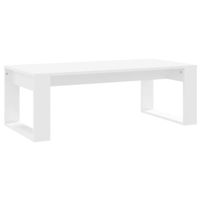 Berkfield Home Coffee Table White 102x50x35 cm Engineered Wood - Size: 102 x 50 x 35 cm - image 1