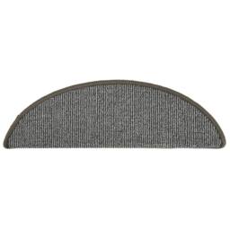 Berkfield Home Comfortable Carpet Stair Treads 15 pcs Grey 56x17x3 cm - Size: Medium - thumbnail 5