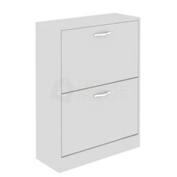 Home Discount Vida Designs 2 Drawer Shoe Cabinet Storage Organizer in White - thumbnail 6