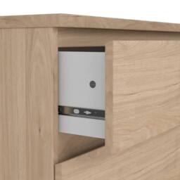 Wyld Haus Budapest Natural Oak Effect 3 Drawer Chest - thumbnail 7