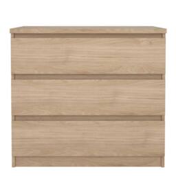 Wyld Haus Budapest Natural Oak Effect 3 Drawer Chest - thumbnail 4