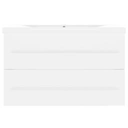 Berkfield Home Sink Cabinet with Built-in Basin White Engineered Wood - thumbnail 5