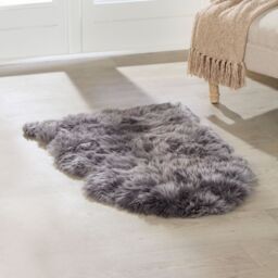 Native Natural Grey Sheepskin Rug XXL - Size: 60 cm x 120 cm - thumbnail 1