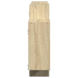 Berkfield Home Wall Shelf Sonoma Oak 159x18x65 cm Engineered Wood in Light Tan - Size: 159 x 18 x 65 cm - thumbnail 5